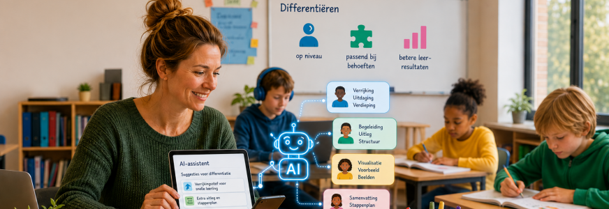Leermiddelen differentiëren met AI